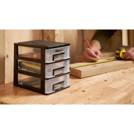 Stanley STST40710-1 Essential Mały organizer z szufladami – 3 szuflady