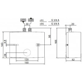 Stiebel Eltron EIL 3 Trend + UT Miniogrzewacz przepływowy 3,5 kW z armaturą 200146