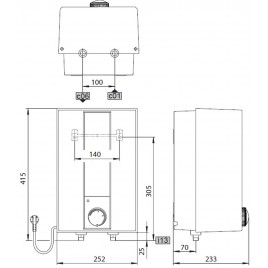 Stiebel Eltron ESH 5 O-N Trend +A Mały ogrzewacz pojemnościowy 5l, 2kW z armaturą 201389