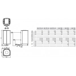 Stiebel Eltron SHZ 150 LCD Zasobnik ścienny 150l, 1-6 kW 231256