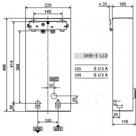 Stiebel Eltron DHB-E 11/13 LCD Przepływowy podgrzewacz elektroniczny 13,5kW 236743