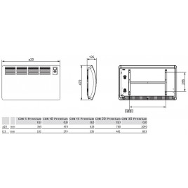 Stiebel Eltron CON 5 Premium Konwektor ścienny 0,5kW 237830