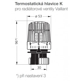 HEIMEIER Głowica termostatyczna do Vaillant M30 9712-00.500