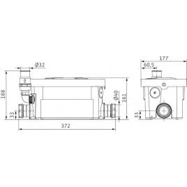 WILO HiDrainlift 3 3-24 urządzenie do przetłaczania wody zanieczyszczonej 4191678