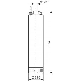 WILO TWI 5"- 305 EM pompa głębinowa ze stali nierdzewnej, wielostopniowa 4144948